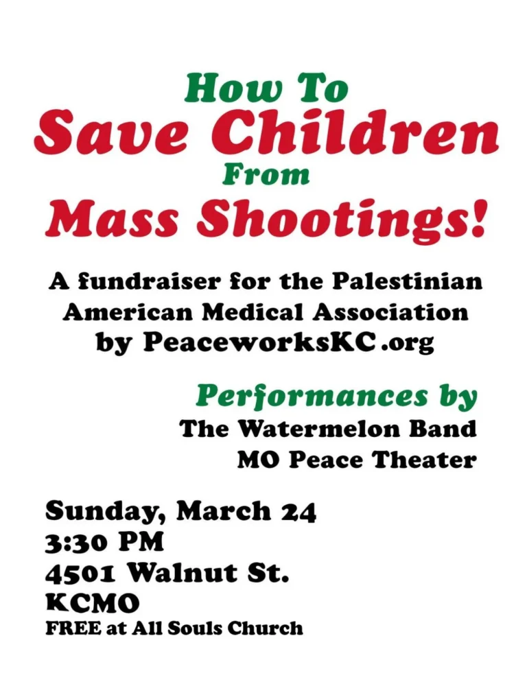 This combo of music, theatre, and satire will benefit the Palestinian American Medical Association.